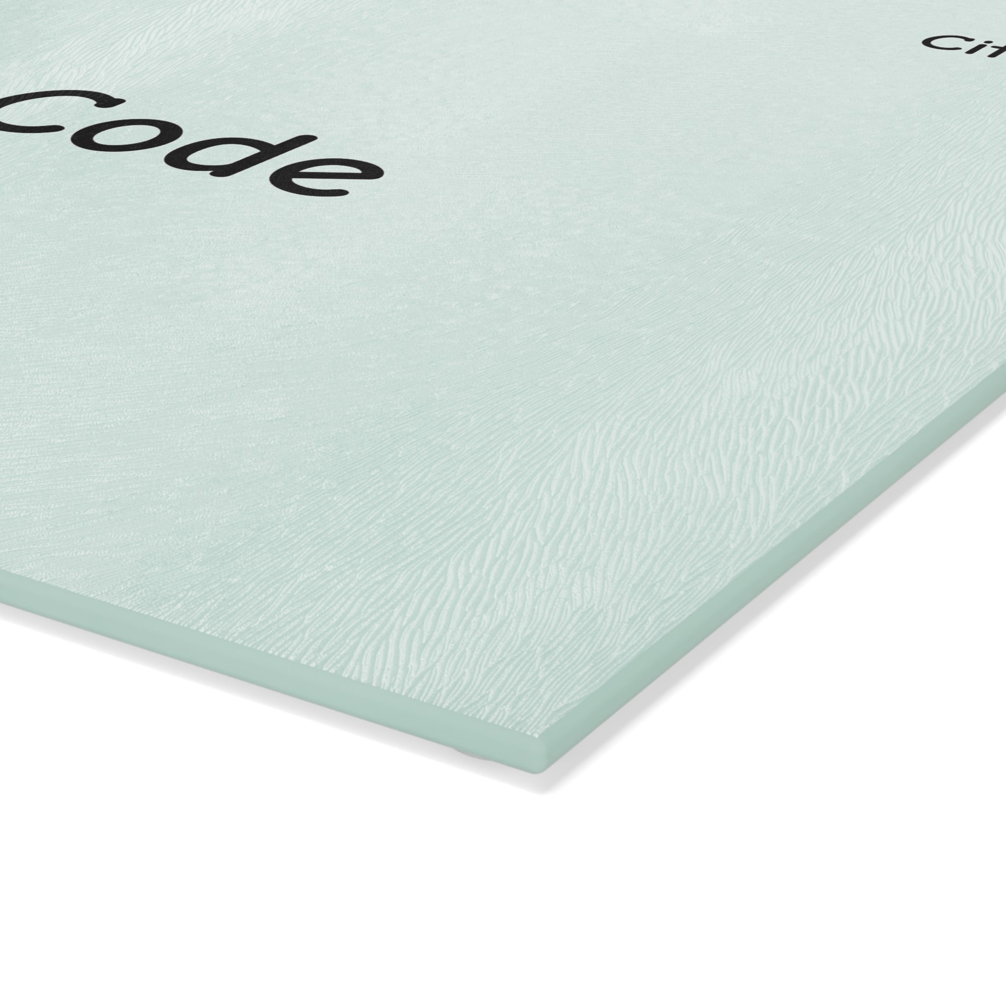 Personalized Area Code Glass Cutting Board