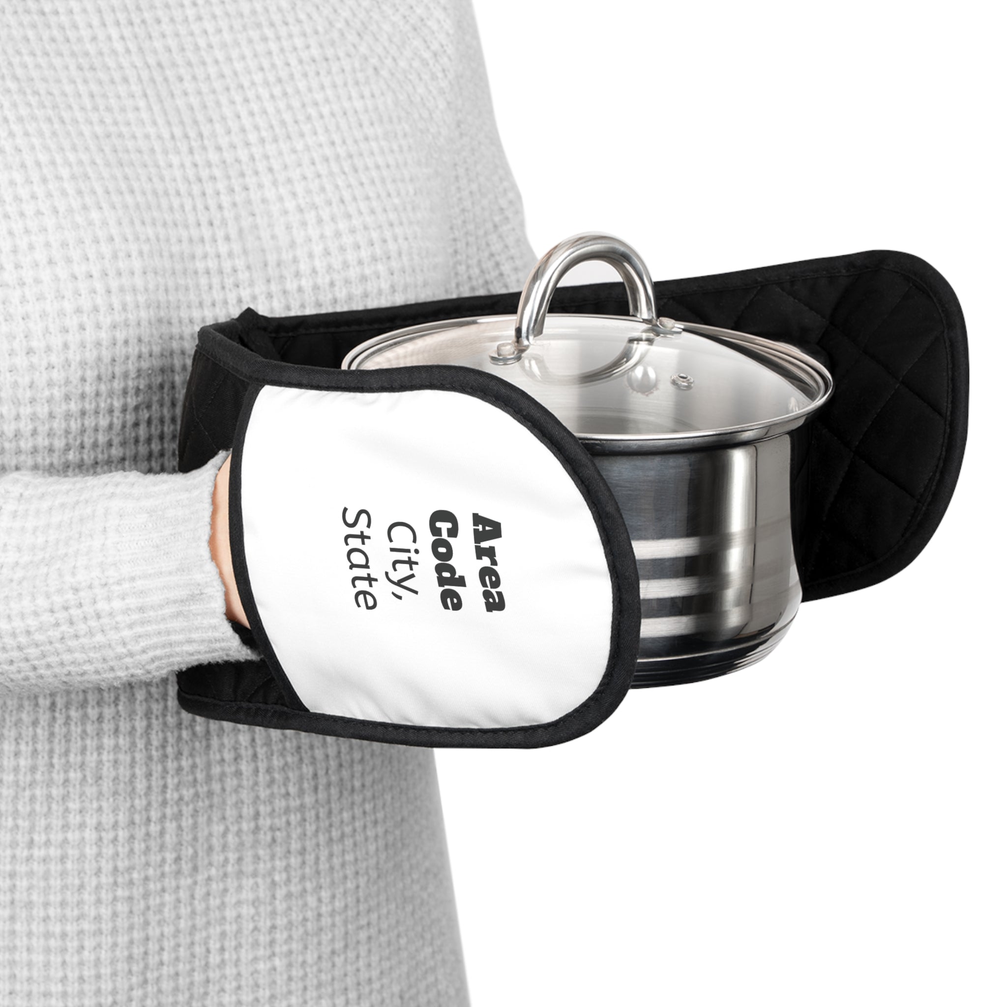 Double Oven Mitt Heat-Resistant Gloves